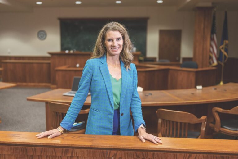 Professor Michelle Paxton, Director, Children's Justice Clinic and Center on Children, Families, and the Law, photoshoot for law college. November 12, 2021. Photo by Craig Chandler / University Communication